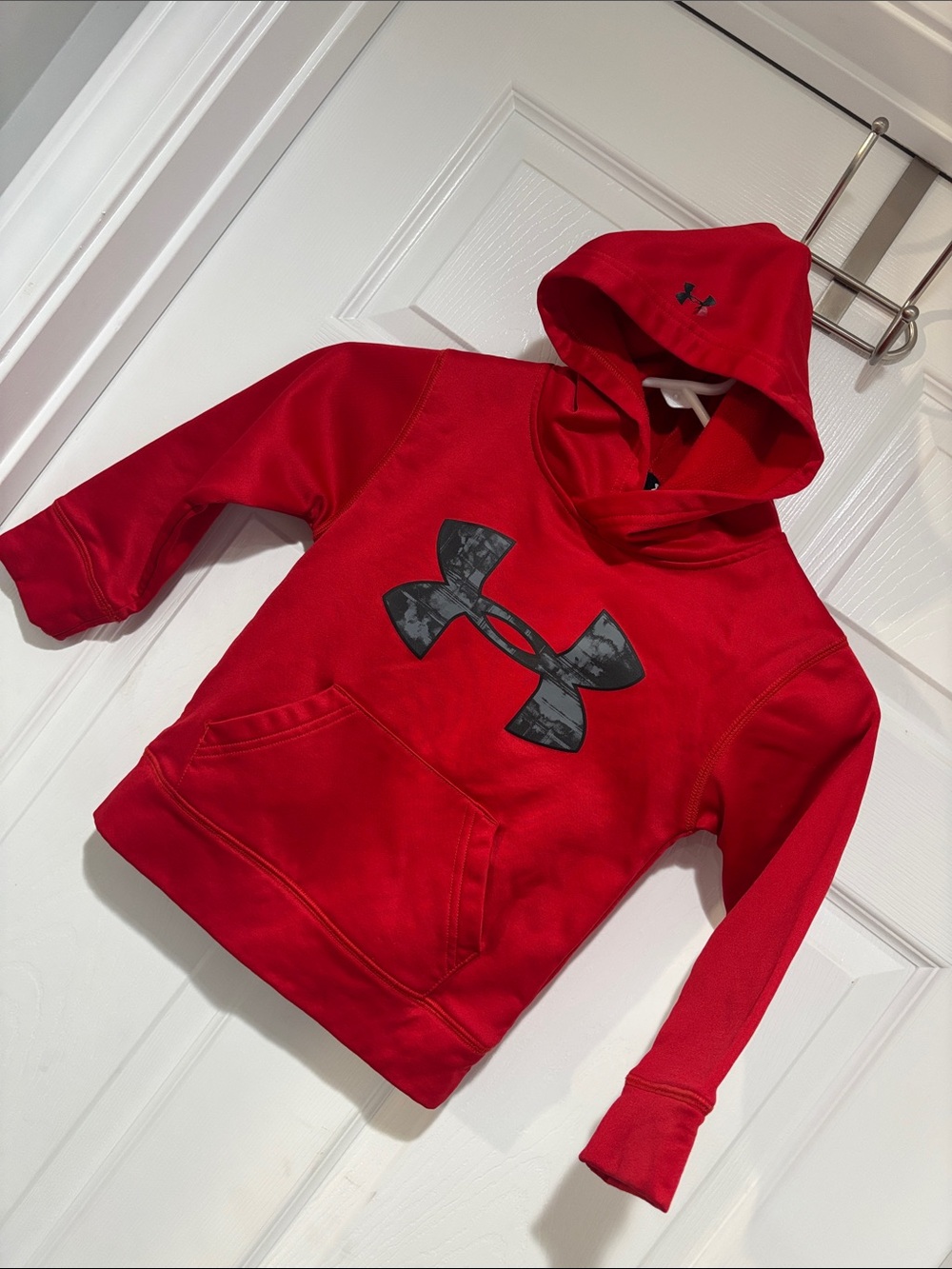 UNDER ARMOUR Kids' Red Hoodie with Logo